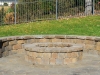 Custom Fire Pit with Bench Seating