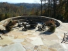 Custom fire pit with seating